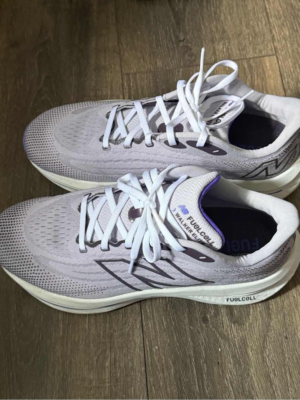 New Balance Women's Lavender and White FuelCell Running Shoes size 11 2E